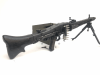 EU-DECO MG53 modèle MG42 avec boîte à munitions MG42 et sangle pour réplique de cartouche.