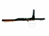 Metralhadora Steyer MP34 de 1942 em EU DECO com o número de arma 220