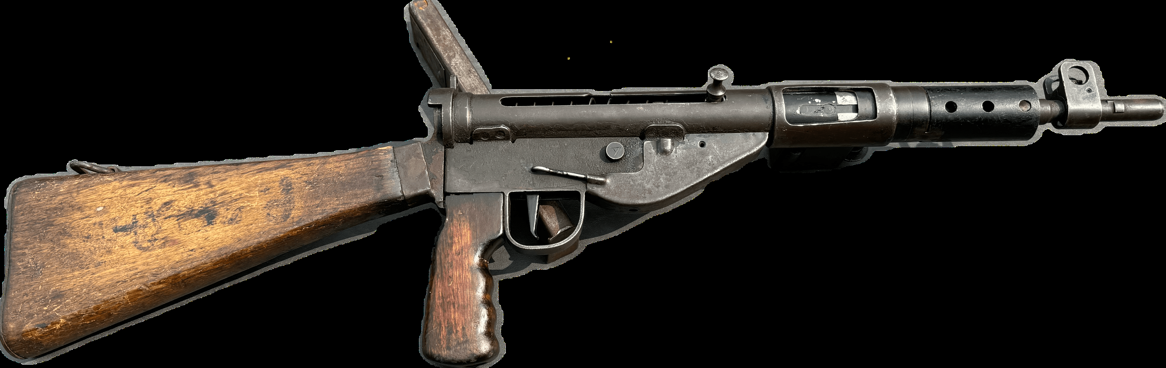 Disattivata correttamente secondo le norme DECO dell'UE Mitragliatrice britannica Sten MK V 9 mm