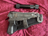 Skorpion VZ 61 submachine gun with replica silencer and plastic grip in EU DECO