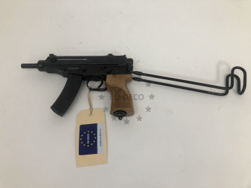 Pistolet mitrailleur Skorpion VZ 61 avec poignée en bois en EU DECO